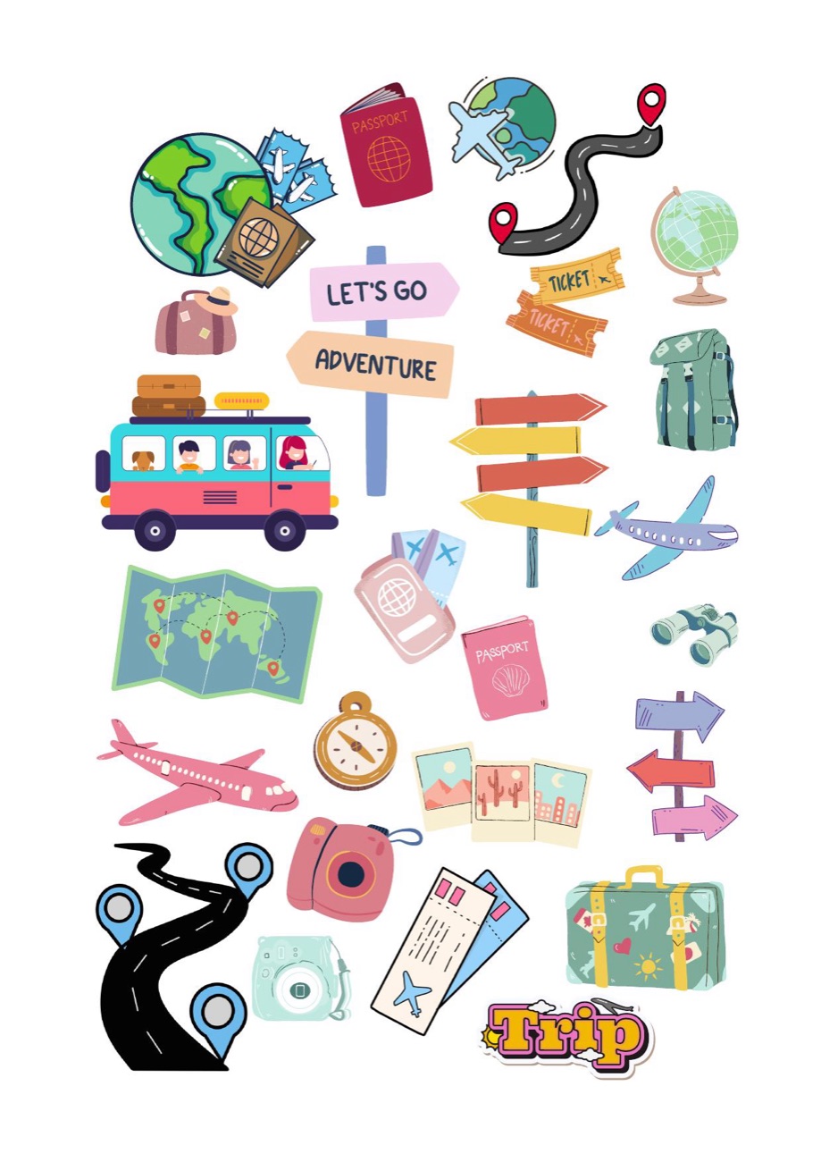 Vista previa de Stickers de viajes